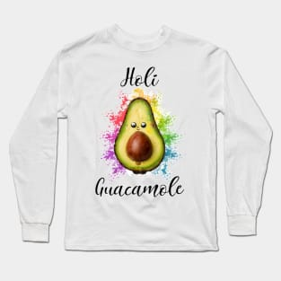 Holi Guacamole Cute Avocado Long Sleeve T-Shirt